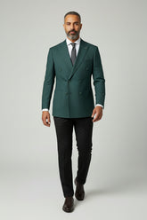 Green & Black Combination Suit